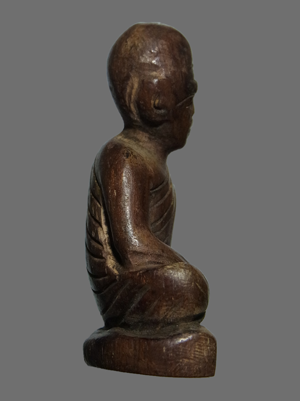 พระรูปเหมือน หลวงปู่ทิม วัดละหารไร่ เนื้อไม้ หน้าตัก 1 นิ้ว