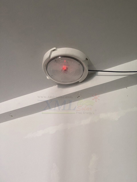 โคมไฟซาลาเปาโซล่าเซลล์ ติดเพดาน-ผนัง รุ่น 80W. (แสงขาว)