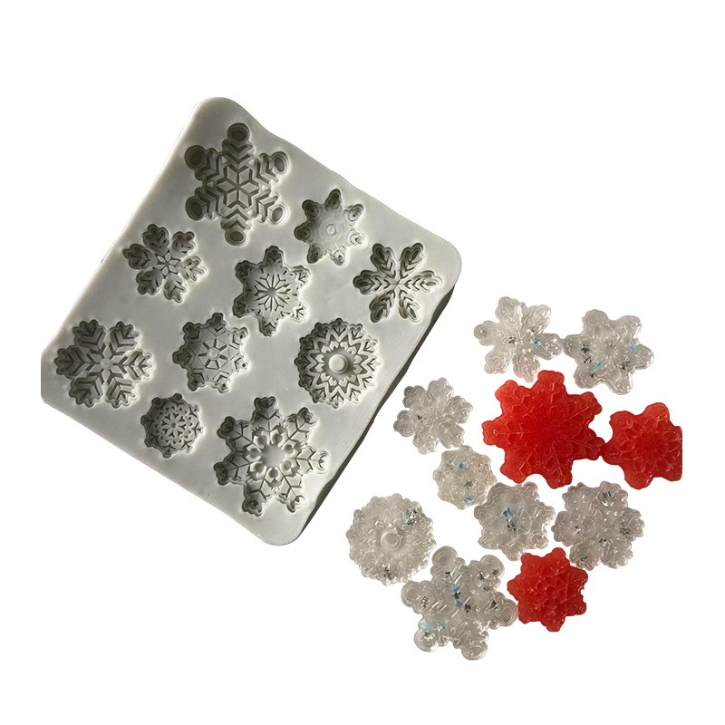 แม่พิมพ์ ซิลิโคน สำหรับทำฟองดองท์ กัมเพส snow