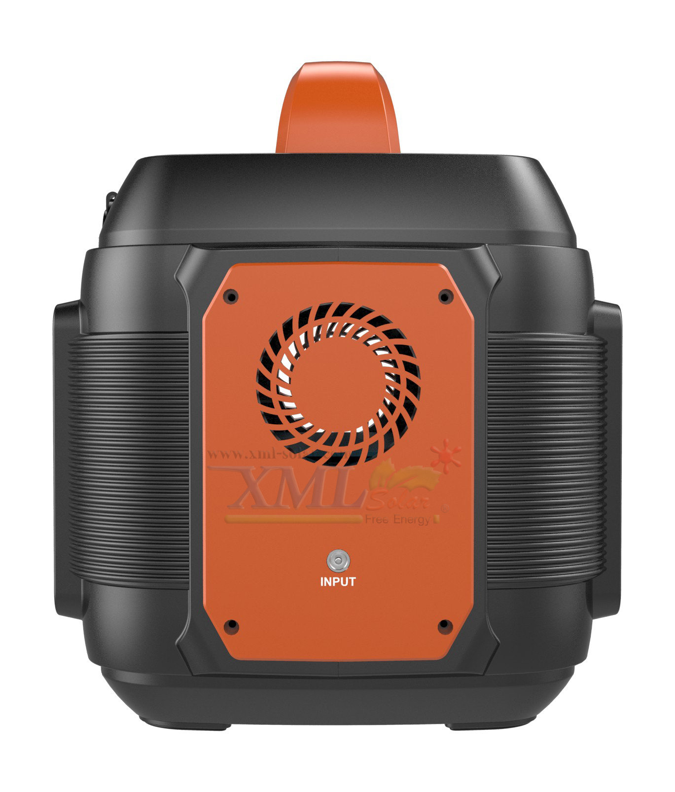 ชุดอเนกประสงค์โซล่าเซลล์(ชุดนอนนาสีส้ม) 600W. (AC 220v. / DC 12V.) + แผงโซล่าเซลล์ 100w. (แบบพับพกพาได้)