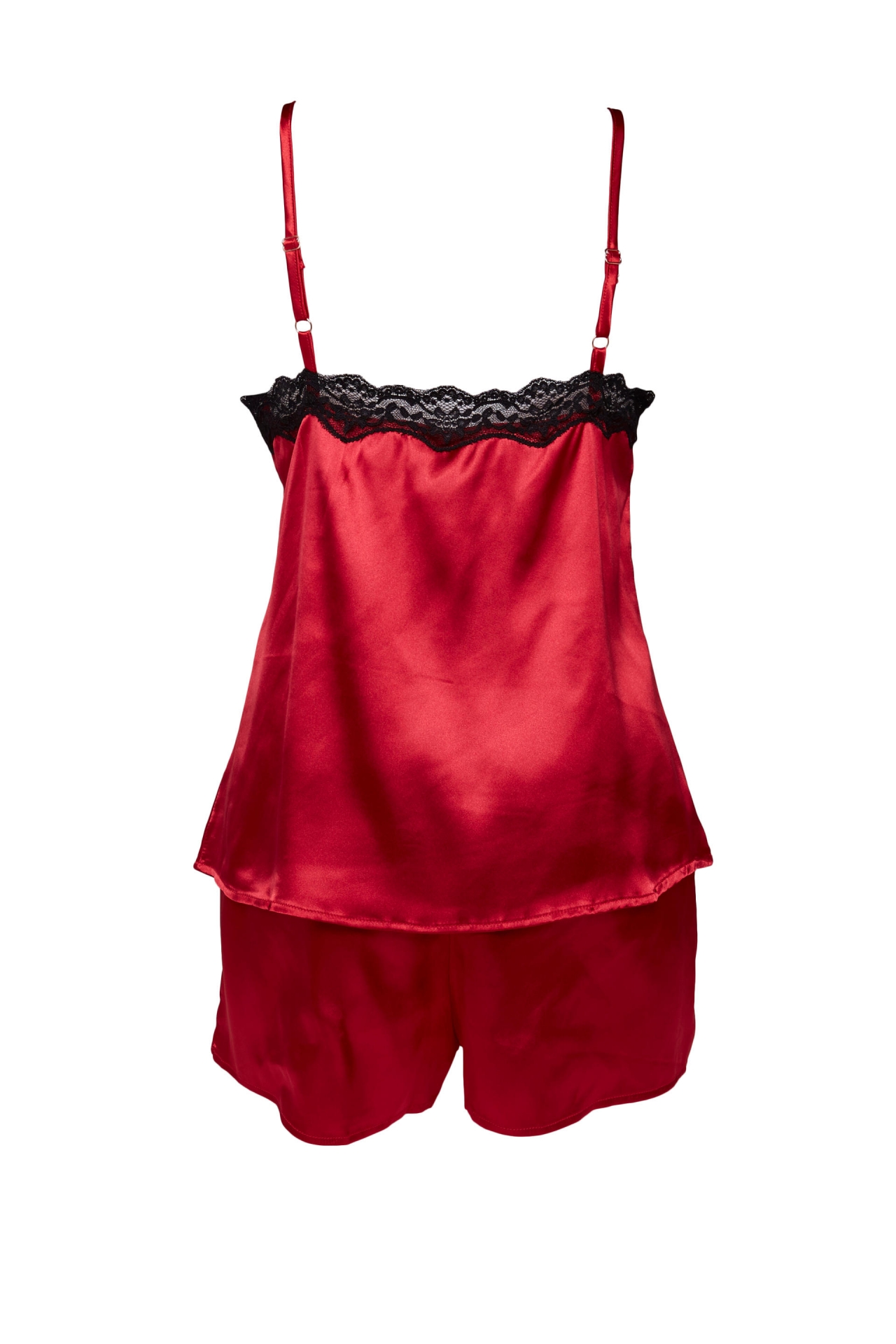 ชุดนอนผ้าซาตินสายเดี่ยว ปักลูกไม้สุดเซ็กซี่ พร้อมกางเกงขาสั้นเข้าชุด ผ้าเบาใส่แล้วเย็นสบาย มี 3 สี ชมพูอ่อน แดง ครีม ราคาชุดละ 450 บาท