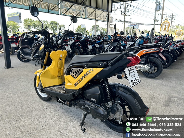 ★ดาวน์ 5,000★ZOOMER-X ปี66 สีเหลือง วิ่งน้อย ชุดสวยรอบคัน เดิมๆทั้งคัน เครื่องแน่น เครื่องดี ศูนย์ดี รถพร้อมใช้งาน ราคา 43,900