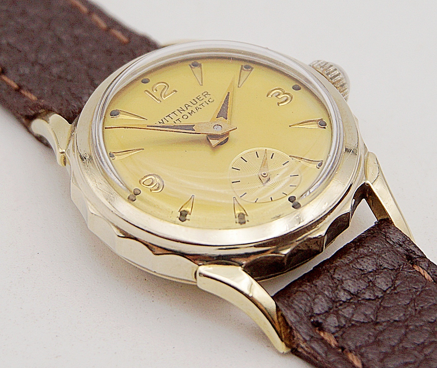 นาฬิกาเก่า WITTNAUER BY LONGINES ออโตเมติกสองเข็มครึ่ง (นาฬิกาผู้หญิง)