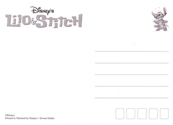 Postcard Lilo & Stitch 16 ใบ