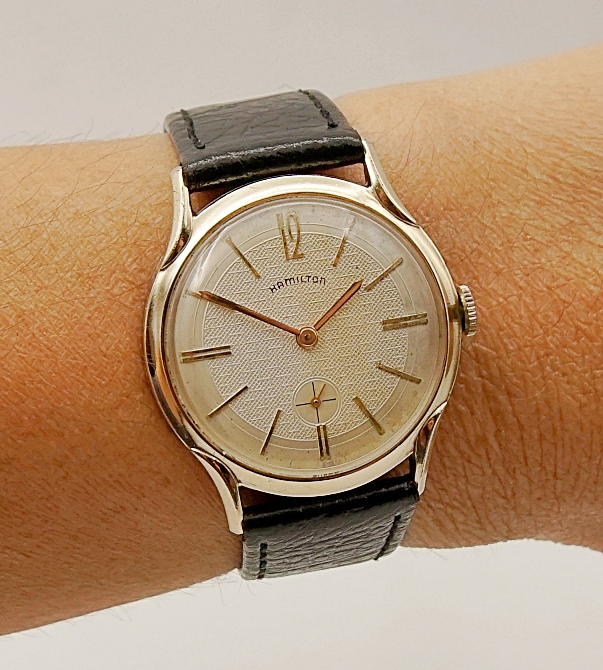 นาฬิกาเก่า HAMILTON ไขลานสองเข็มครึ่ง