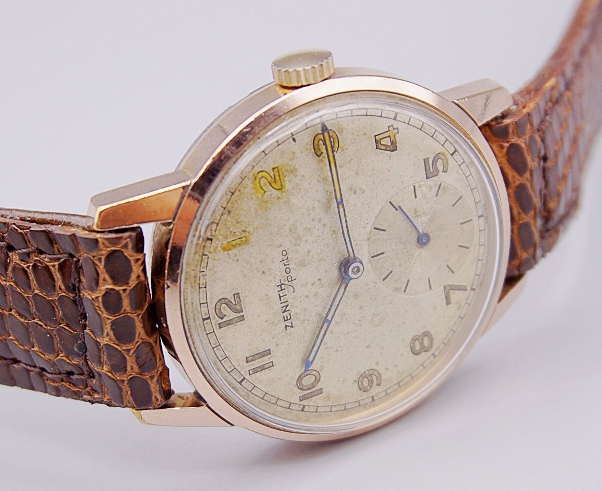 นาฬิกาเก่า ZENITH ไขลานสองเข็มครึ่ง