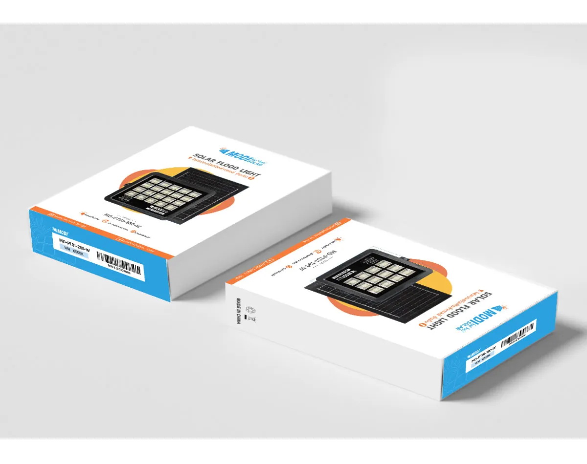 ไฟสปอตไลท์โซล่าเซลล์ 180 W รุ่น MD-PT01 (เเสง : ขาว)