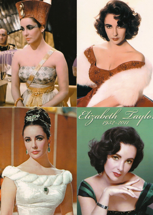 โปสการ์ด Elizabeth Taylor ภาพสี 16 ใบ