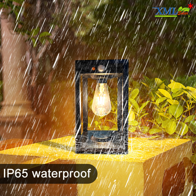 โคมไฟติดผนังโซล่าเซลล์ หลอดไส้ รุ่น TB-283 (แสง : เหลืองวอมไวท์)