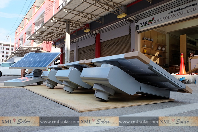 โคมไฟถนนอัจฉริยะ โซล่าเซลล์ 65 Watt Monocrystalline