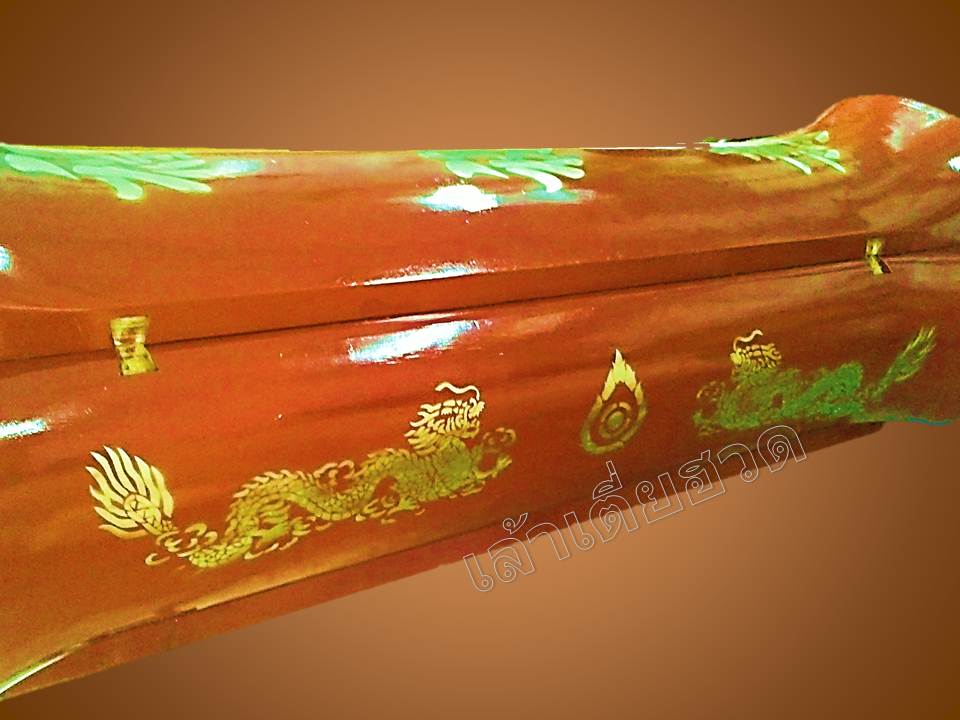 โลงจำปาไม้สัก สีแดง