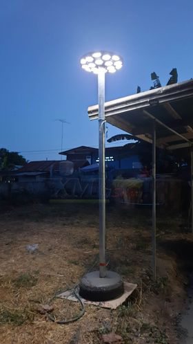 โคมไฟโซล่าเซลล์ UFO ทรงกลม รุ่นทรงรังผึ้ง (เปิดได้ 3 แสง)