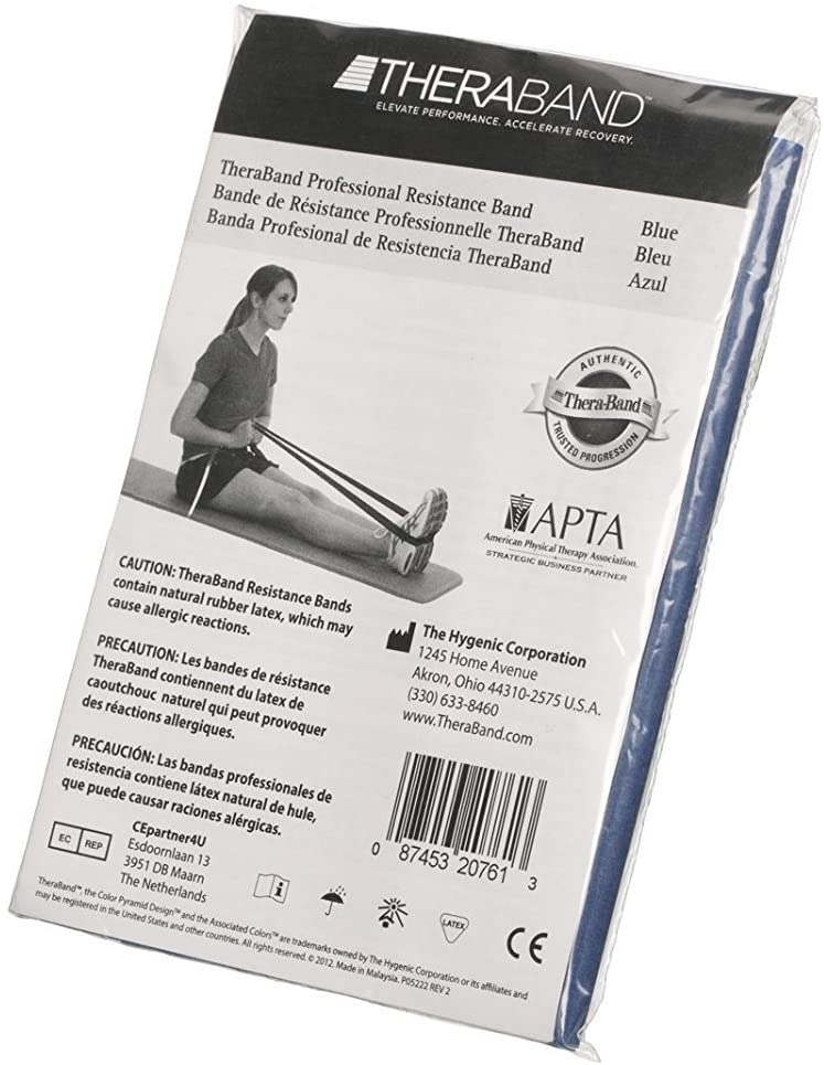 ยางยืดกายภาพบำบัด Thera band (สีน้ำเงิน)