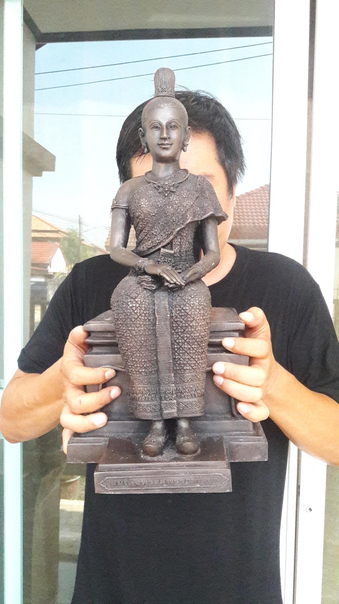 รูปหล่อพระสุพรรณกัลยาหรือพระสุพรรณกัลยาวัดจัน พิษณุโลก รหัส 00135