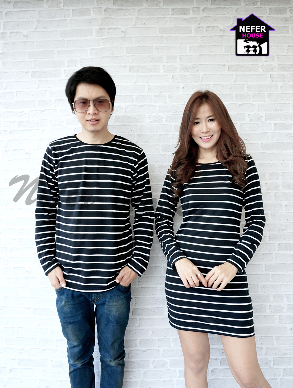 เสื้อกันหนาวคู่แขนยาว
