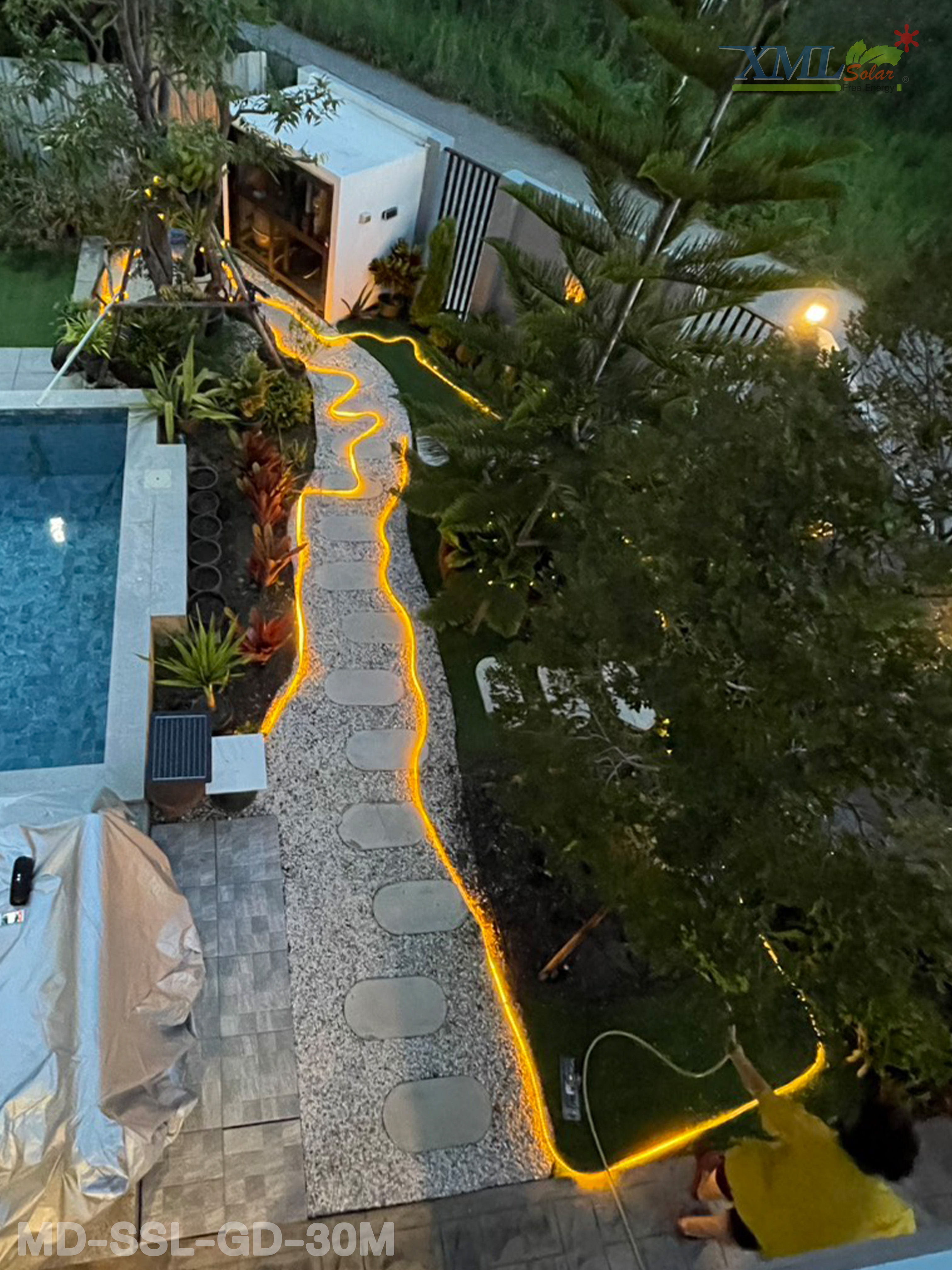 ไฟเส้นโซล่าเซลล์ รุ่น MD-SSL10M/20M/30M