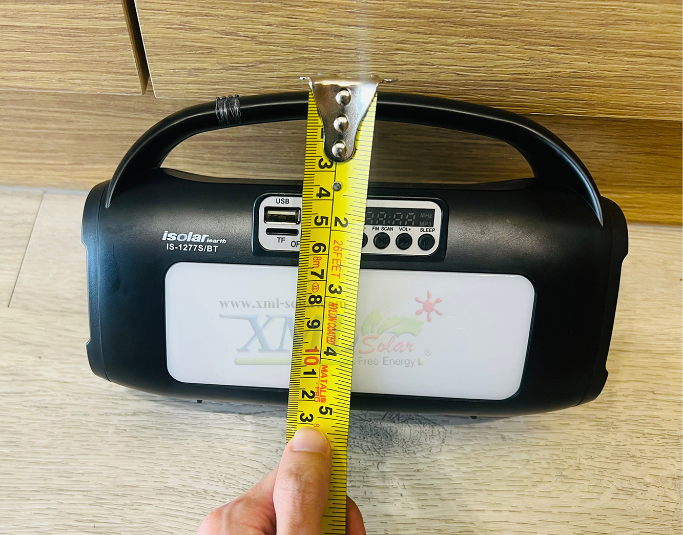 ชุดนอนนาโซล่าเซลล์ (สีดำ) (รุ่นปี 2023) พร้อมวิทยุ ขนาดพกพา 8,000 mAh