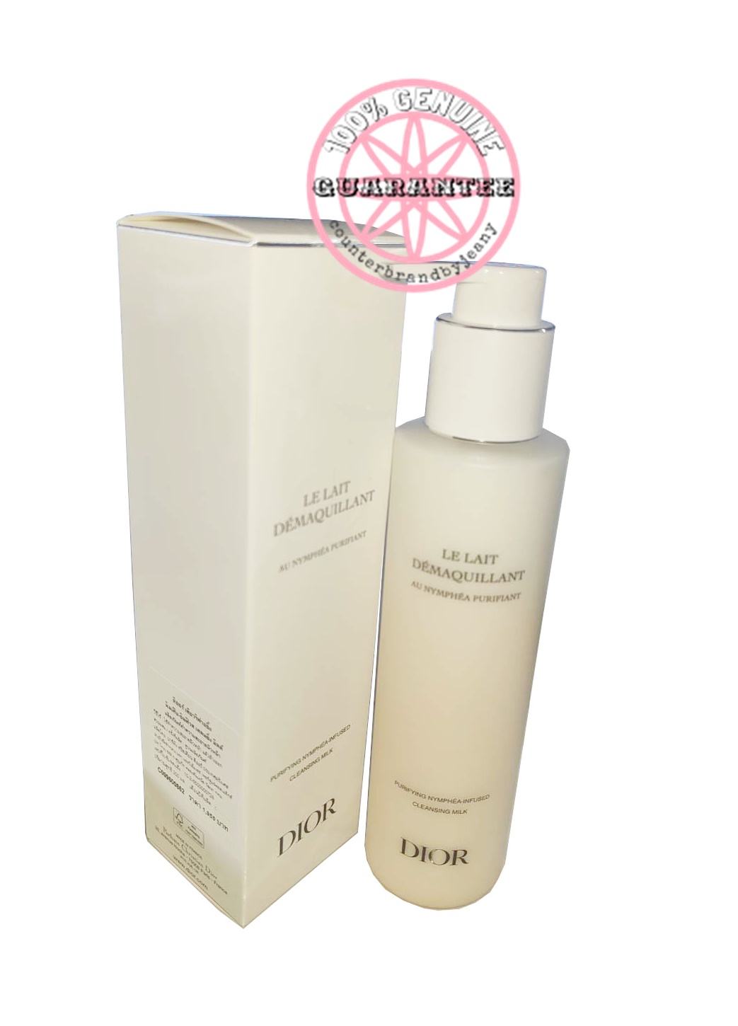 DIOR Cleansing Milk with Purifying French Water Lily for Face and Eyes 200mL MFG03/22 (พร้อมส่ง)