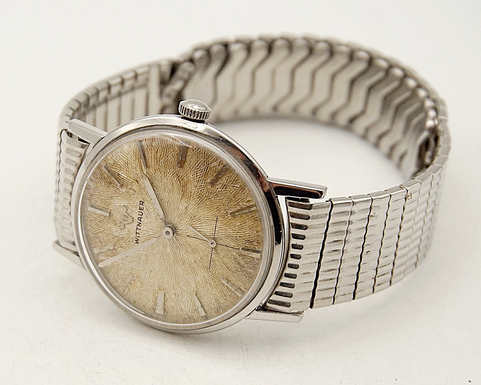 นาฬิกาเก่า WITTNAUER BY LONGINES ไขลานสองเข็มครึ่ง