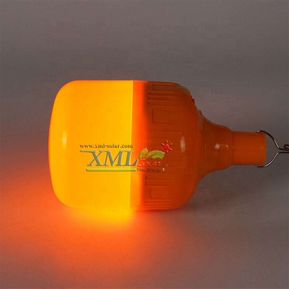 ไฟตุ้มโซล่าเซลล์ชนิดไล่ยุง รุ่น 150w (แสงสีส้ม)(แผงใหญ่)