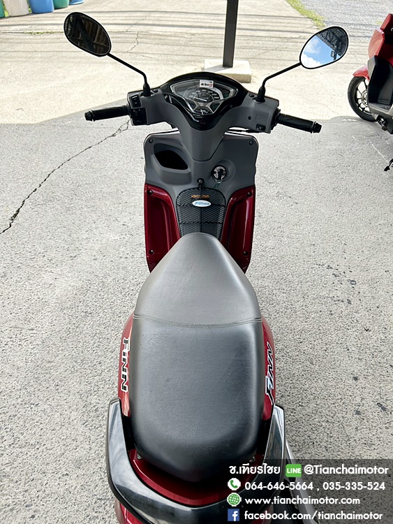 ★ดาวน์3,500★FINN ปี67 สีแดง ล้อแม็กซ์ วิ่งเพียง 3000 กิโล ชุดสีสวย เครื่องเดิมๆ เครื่องแน่น ขับขี่นิ่ม ประหยัด ศูนย์ดี ราคา 40,900