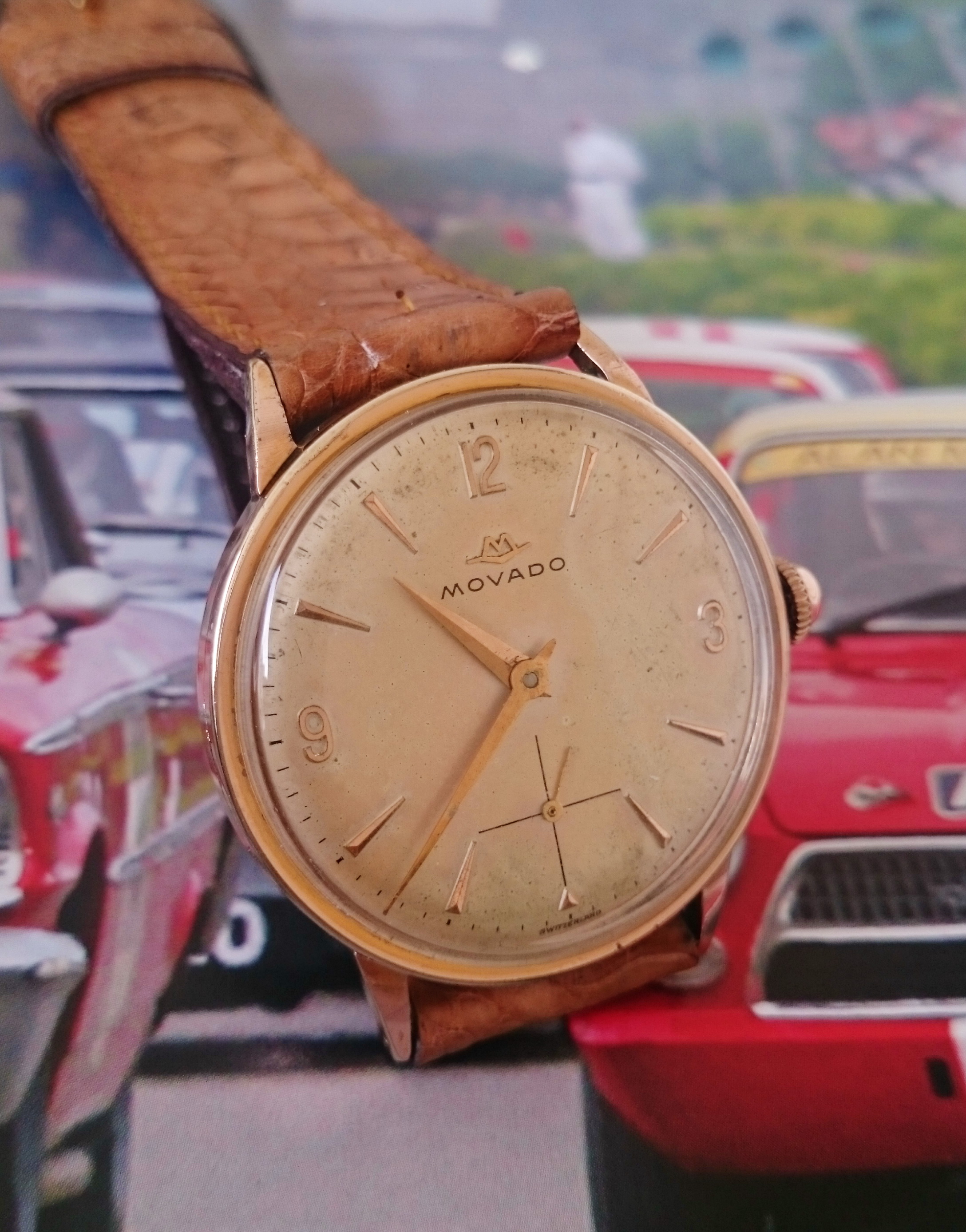นาฬิกาเก่า MOVADO ไขลาน สองเข็มครึ่ง