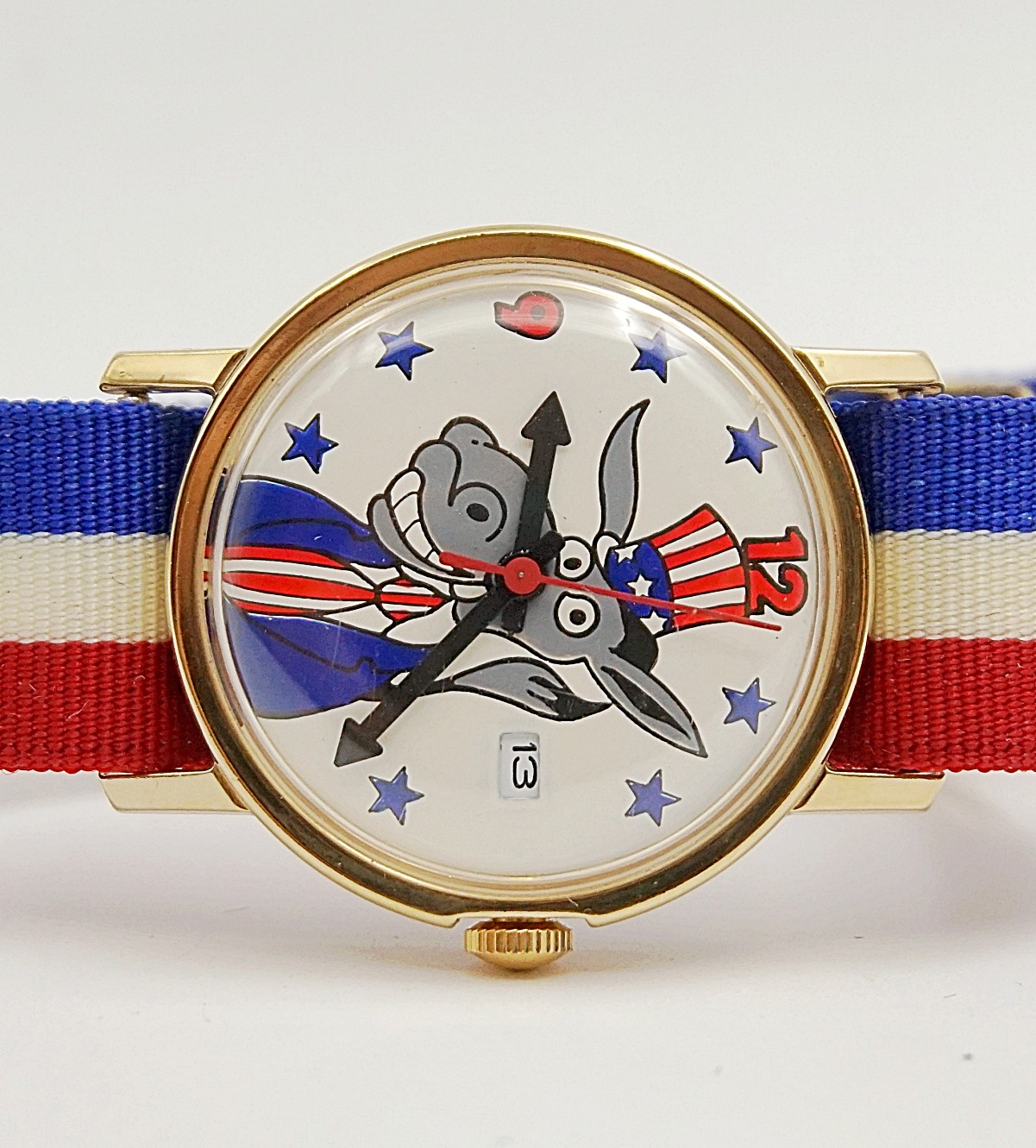 นาฬิกาเก่า DEMOCRATIC DONKEY ไขลาน