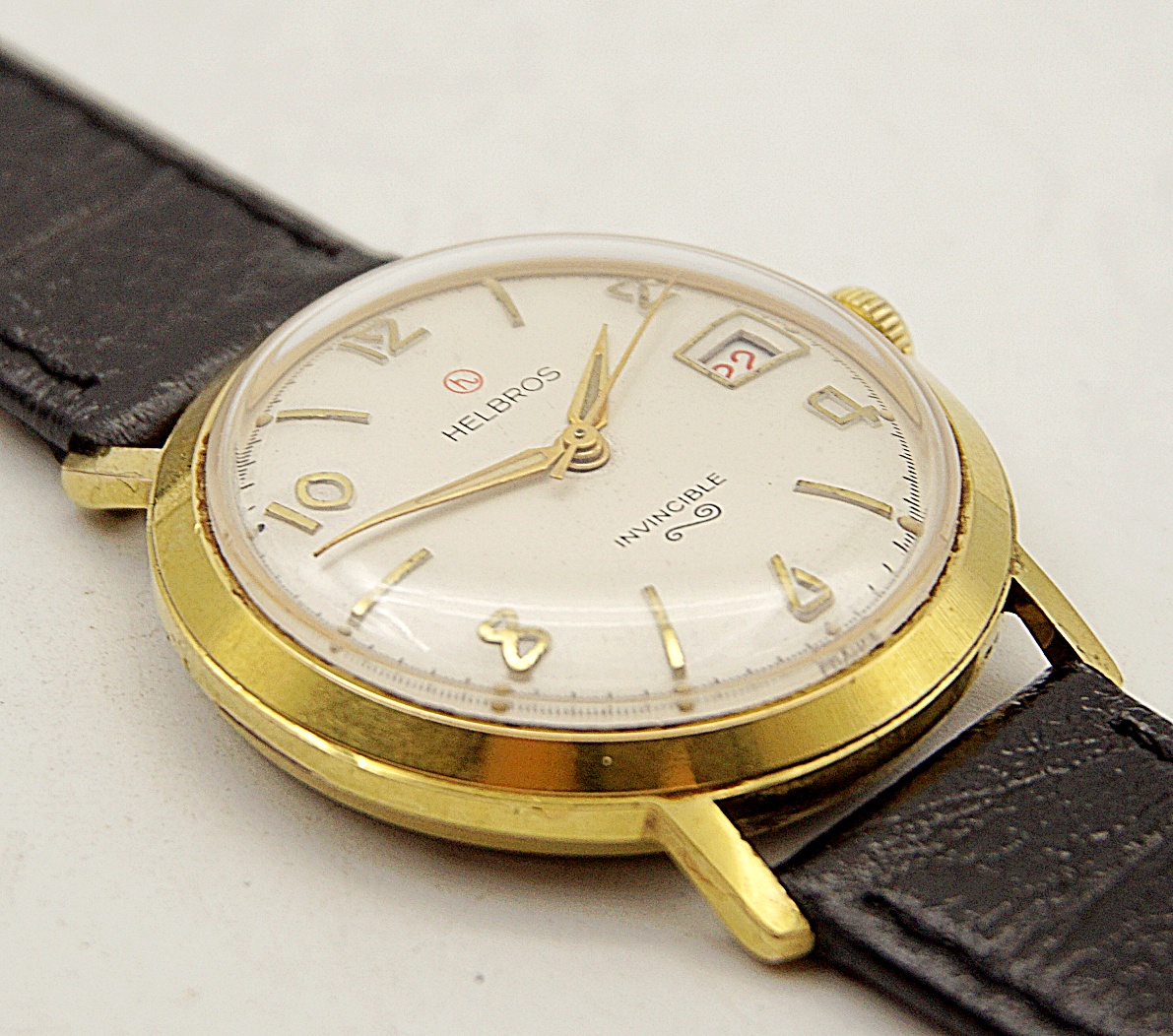 นาฬิกาเก่า HELBROS ไขลาน
