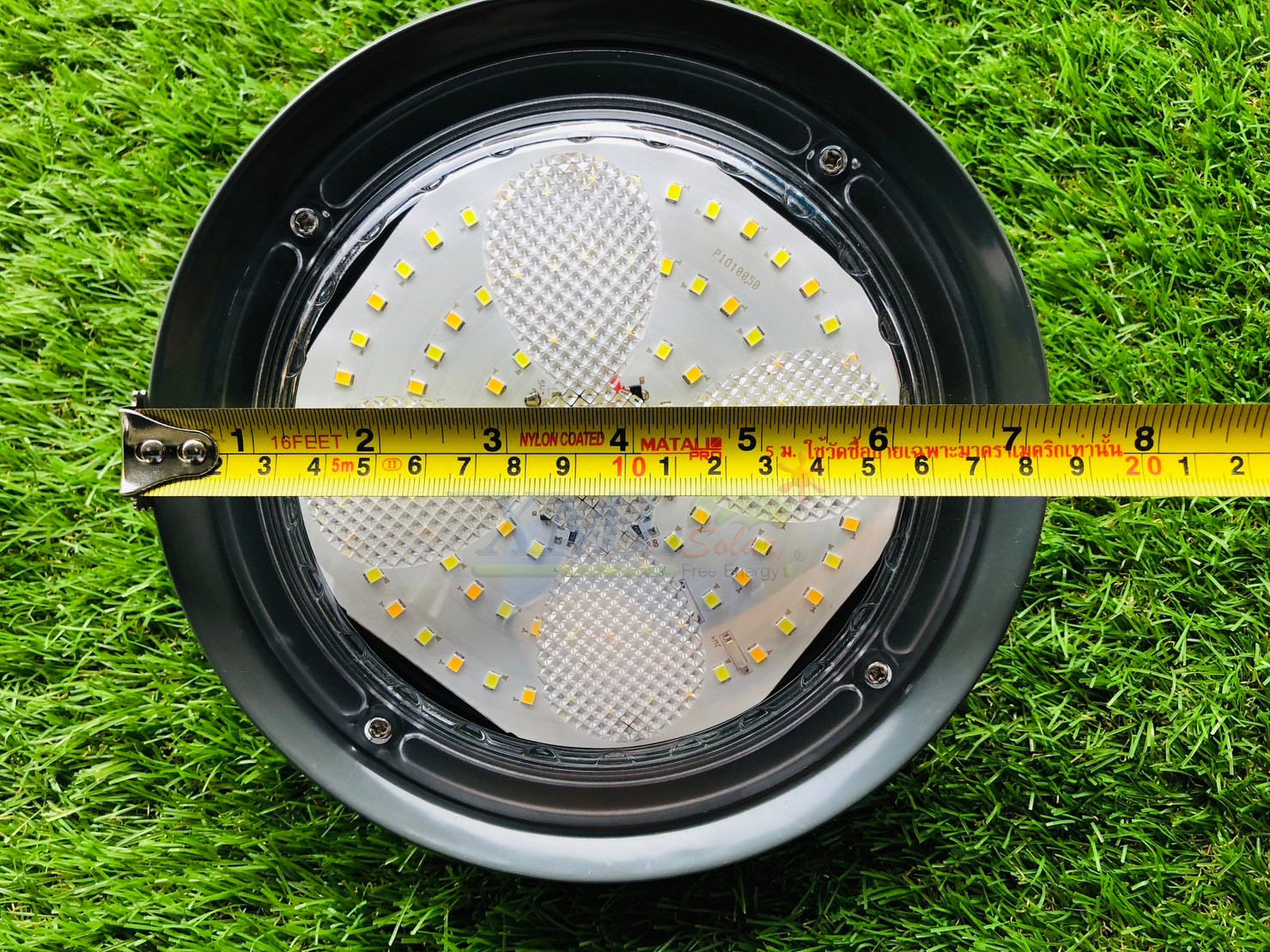 โคมไฟโซล่าเซลล์ ทรง Highbay รุ่น100W/200W/300W/400W. แบรนด์ Modi * XML-Solar (เปิดได้ 3 แสง)