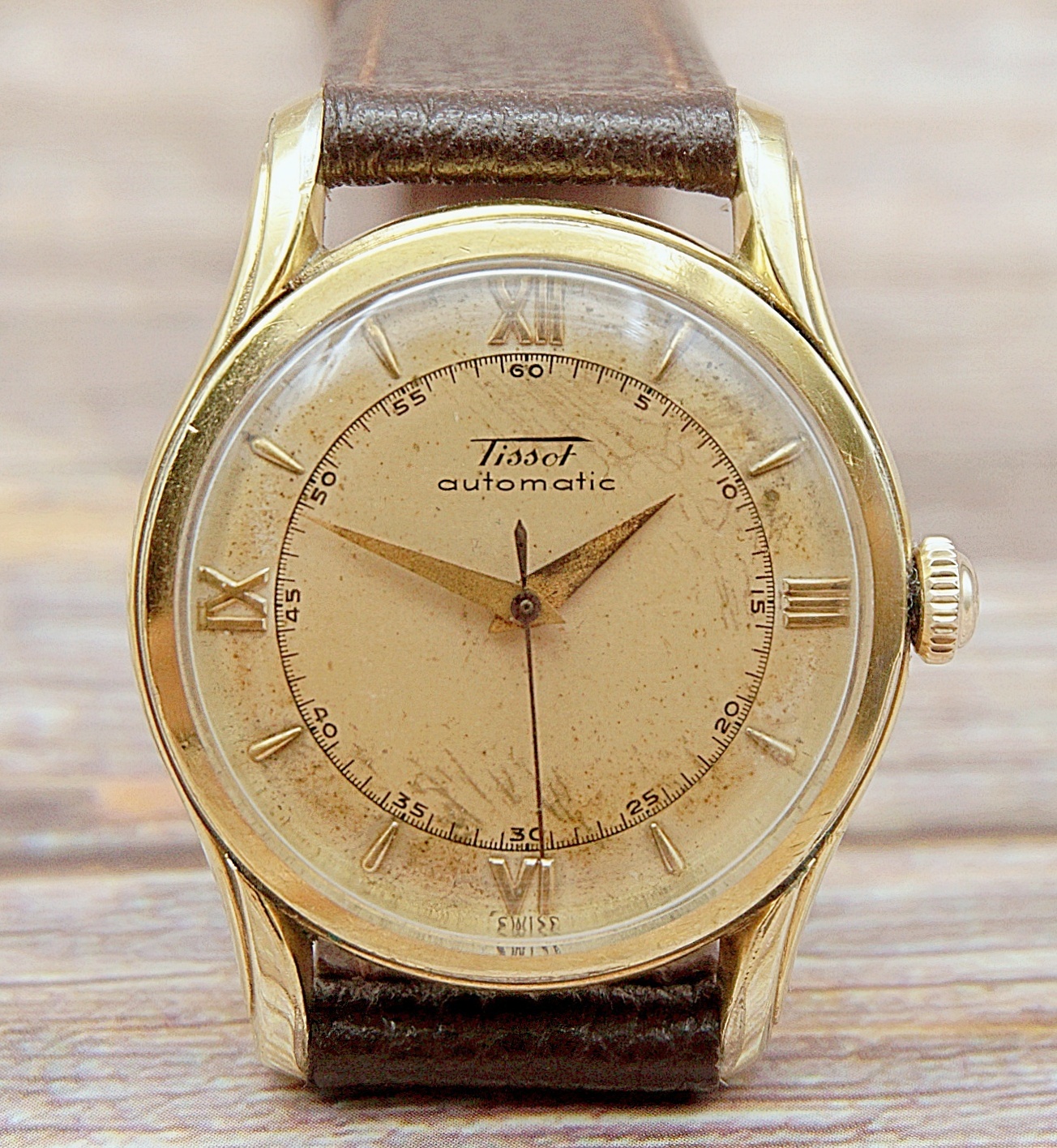 นาฬิกาเก่า TISSOT ออโตเมติกครึ่งรอบ