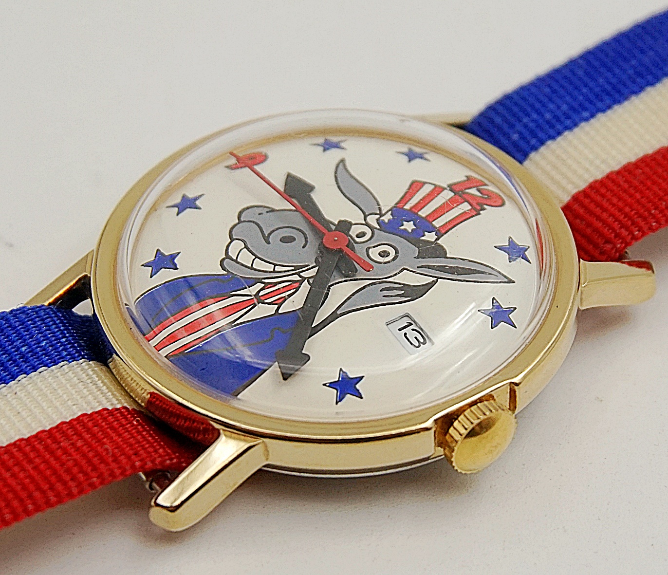 นาฬิกาเก่า DEMOCRATIC DONKEY ไขลาน