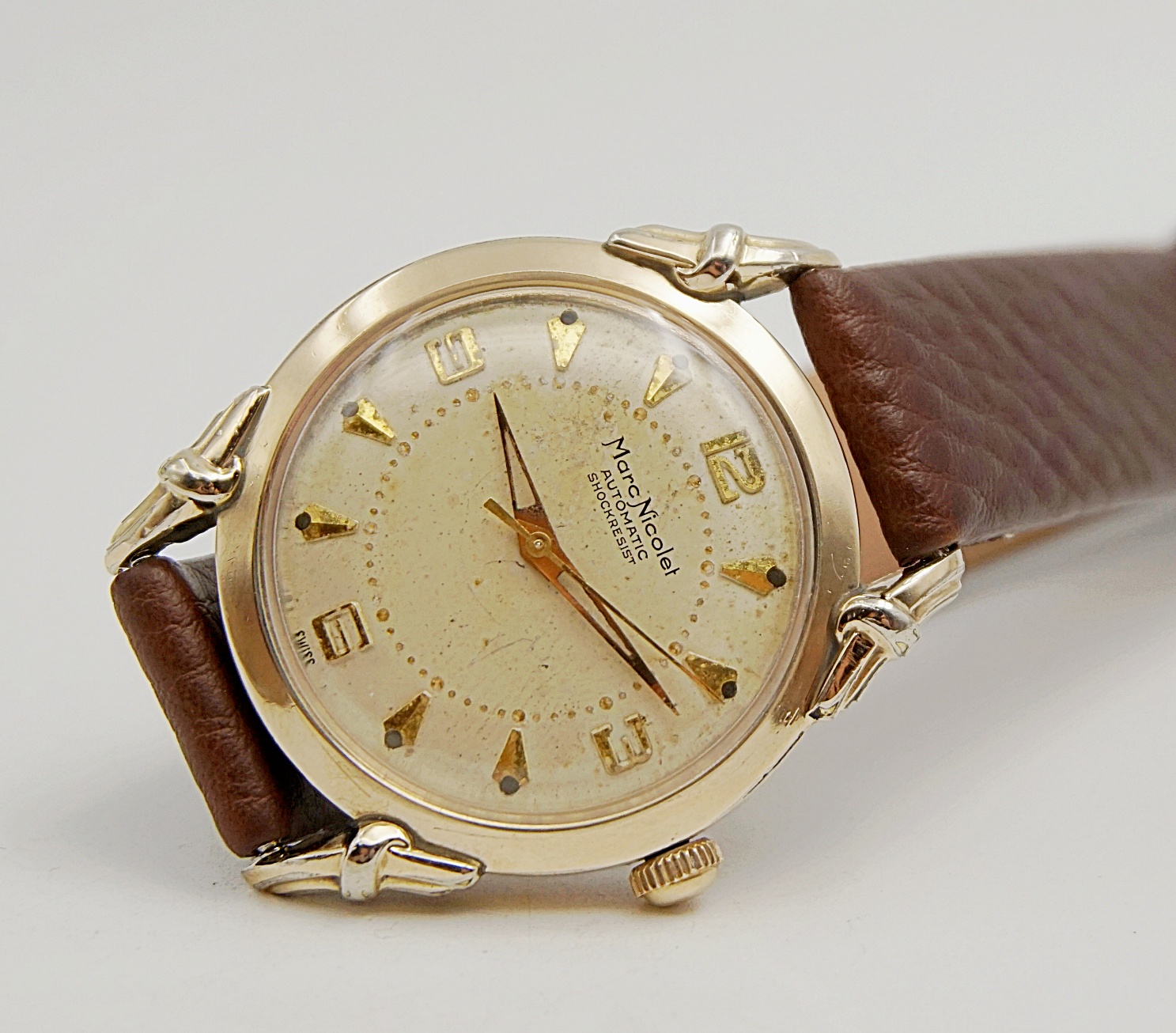 นาฬิกาเก่า MARC NICOLET ออโตเมติก