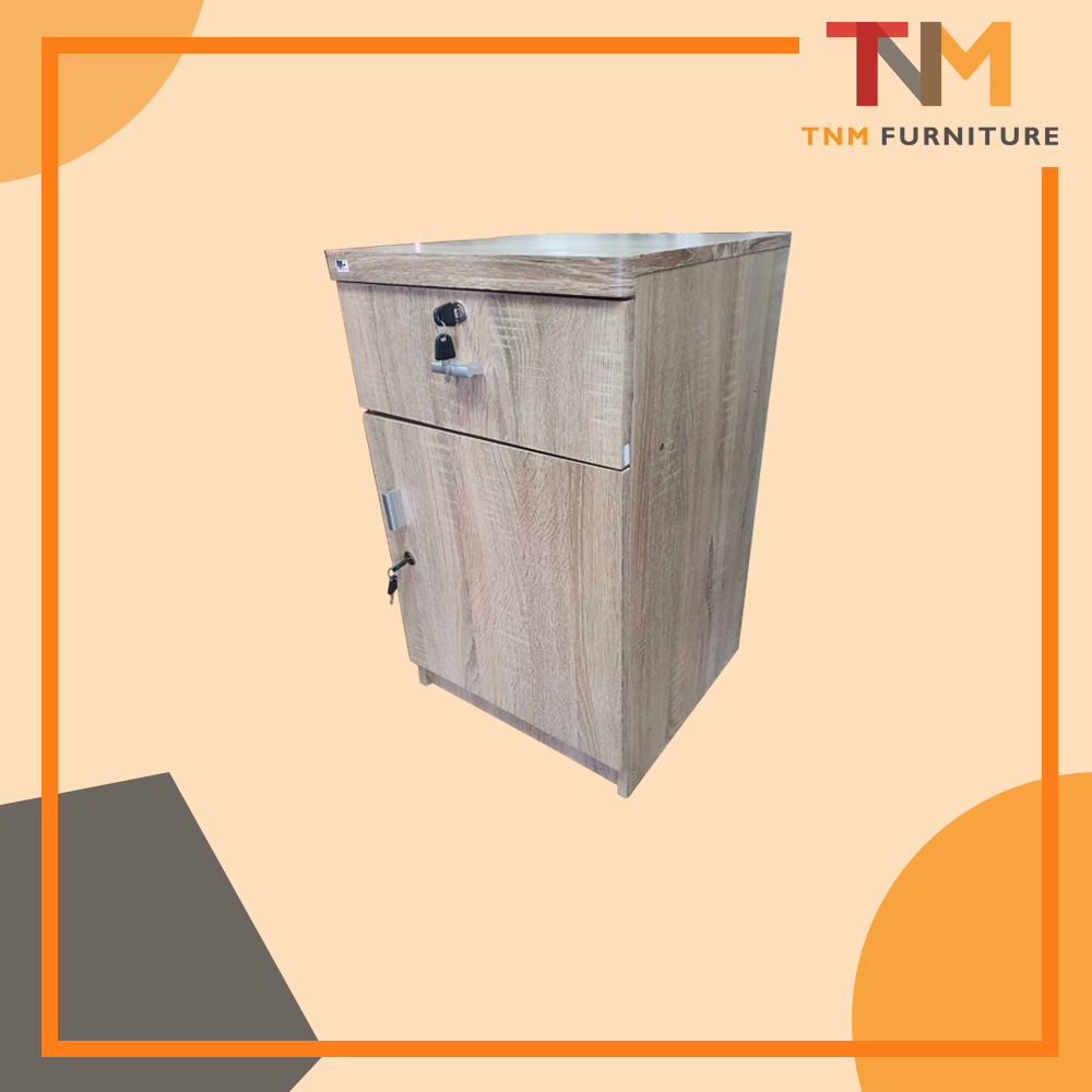 ตู้ลิ้นชักข้างเตียงเอนกประสงค์ 1บานเปิด มีกุญแจ