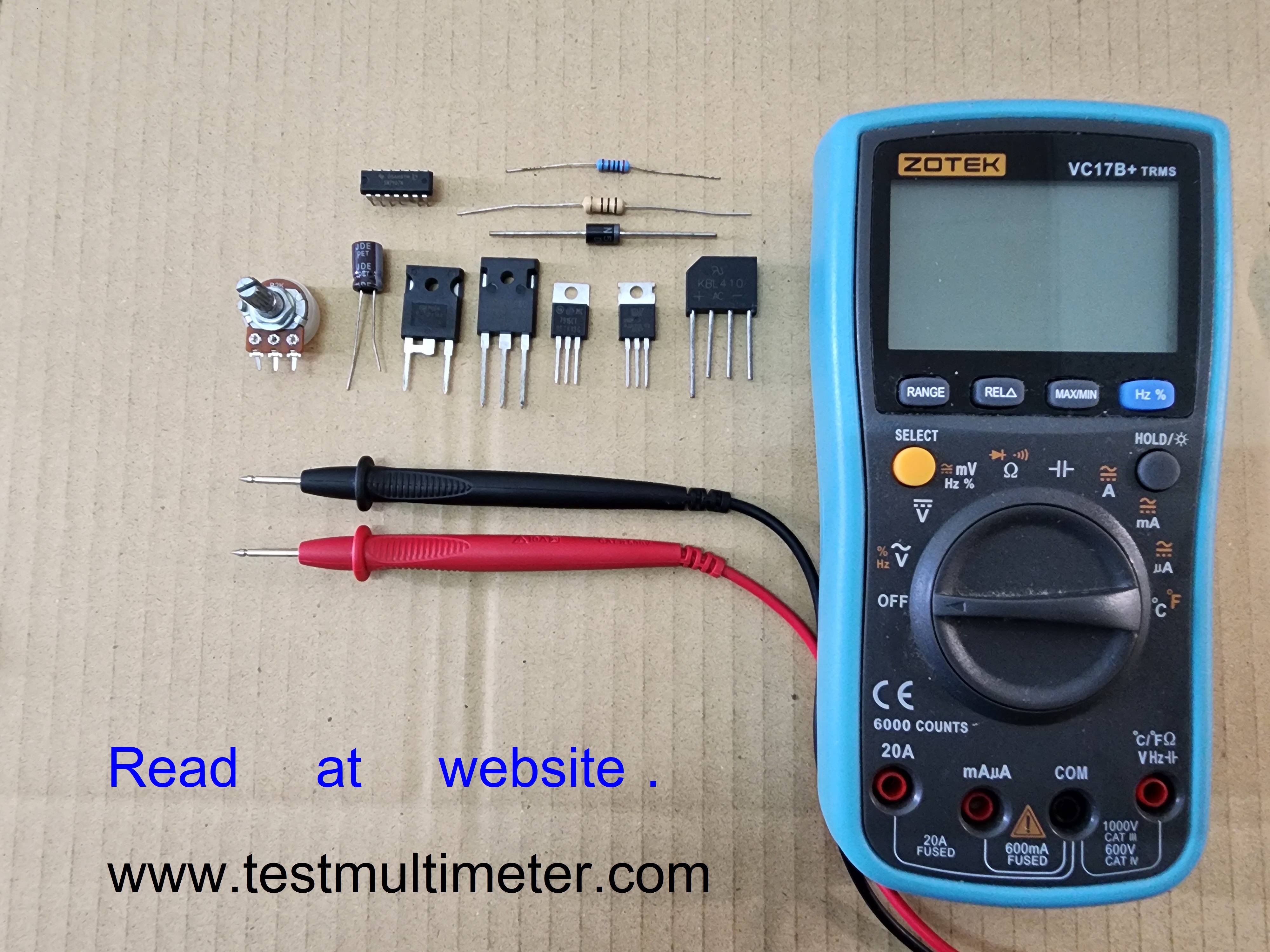 How to test Triac with multimeter