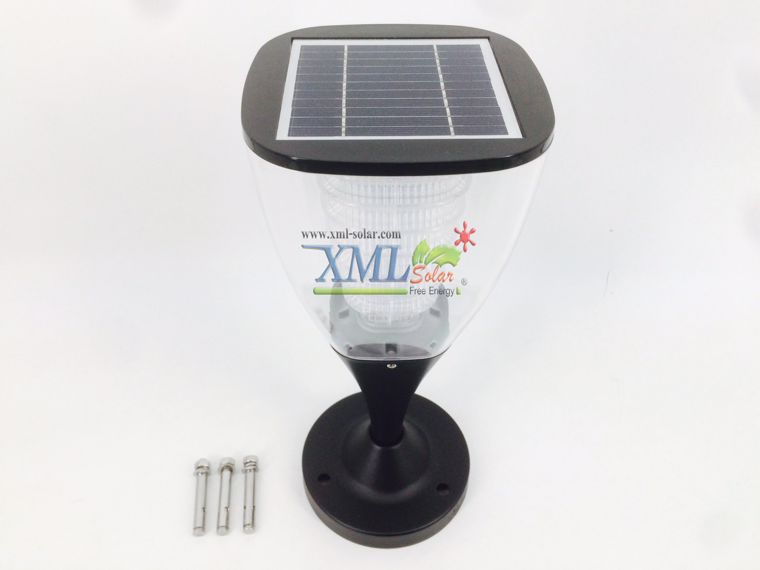 ไฟตั้งพื้นสนามโซล่าเซลล์ ทรงถ้วย (เเสง : ขาว)(1 แถม 1)