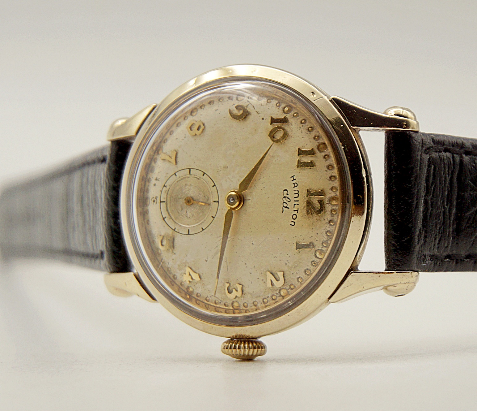 นาฬิกาเก่า HAMILTON ไขลานสองเข็มครึ่ง