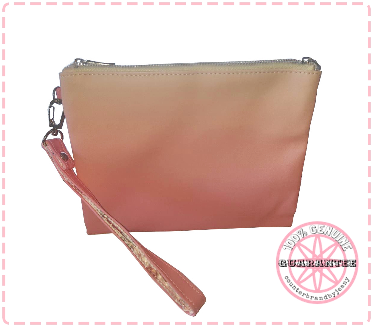 กระเป๋าเครื่องสำอาง สีชมพู JILL STUART Ombre Pink Pouch