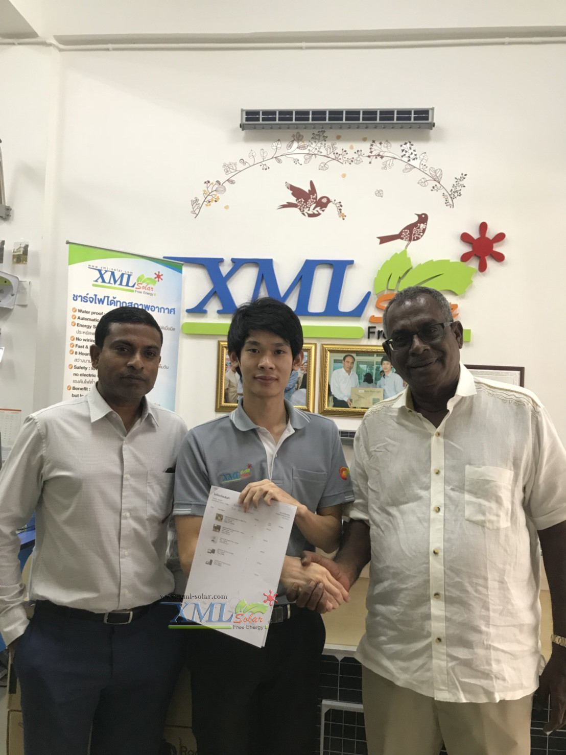 ไฟสปอตไลท์โซล่าเซลล์ 6500 Lumens. ไซต์ใหญ่ (เเสง : เหลืองวอมไวท์)