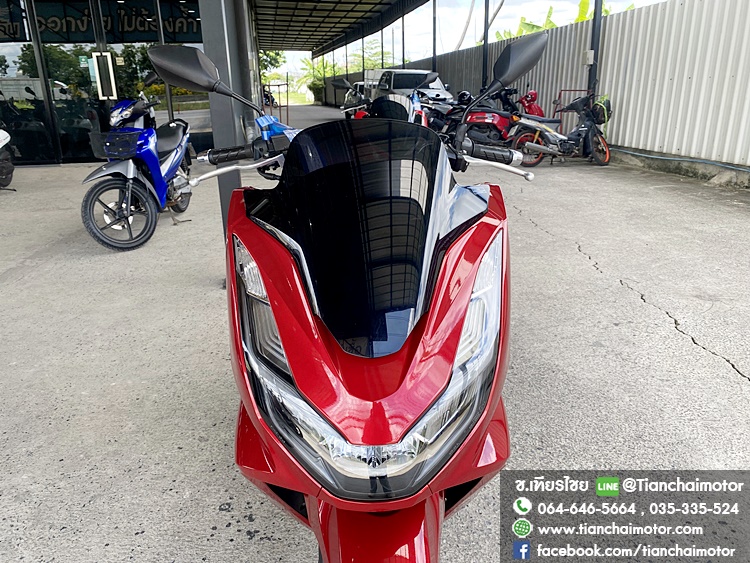 PCX160 ปี64 สีแดงสด เครื่องเดิมๆ ชุดสีสวยรอบคัน เครื่องดี ศูนย์ดี ขับขี่นิ่มๆ ประหยัดน้ำมัน ราคา 82,500