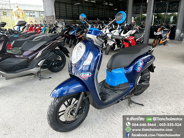 SCOOPY-I CLUB12 ปี 66 สีน้ำเงิน ตัวท็อป สมาร์ทคีย์ ชุดสีสวยเป๊ะ เครื่องแน่นๆ ขับขี่คล่องตัว ราคา 42,900