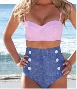 ชุดว่ายน้ำเอวสูงมีโครง ใส่แล้วดูดี ดุหุ่นเพรียวขึ้น มั่นใจมากขึ้นค่ะ ฟรีไซส์ / ชิ้นเดียวได้ราคาส่ง 590 บาทค่ะ