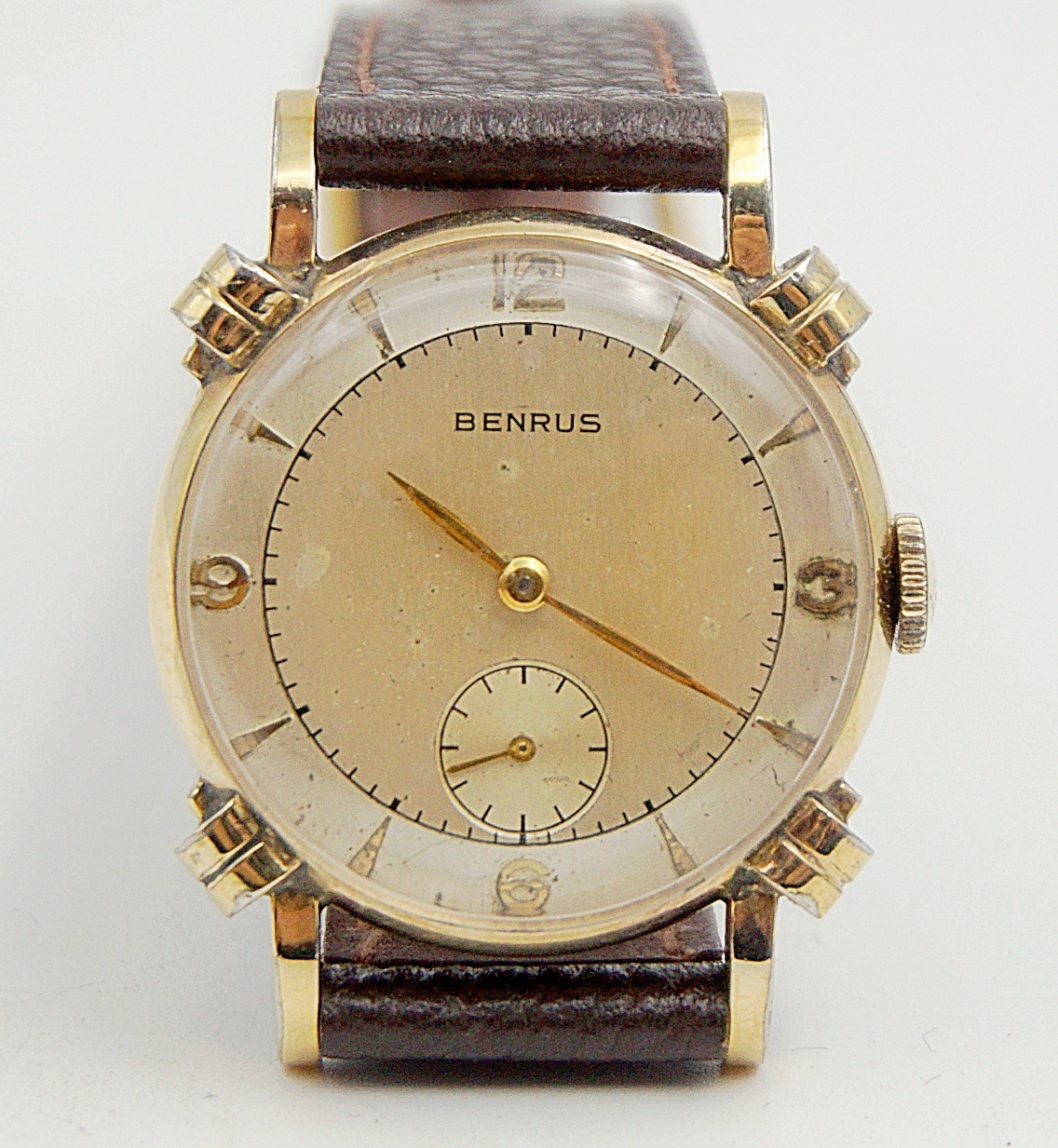 นาฬิกาเก่า BENRUS ไขลานสองเข็มครึ่ง พร้อมกล่อง