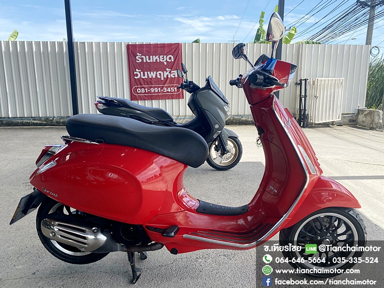 ★ฟรีดาวน์★VESPA SPRINT125IGET ABS ปี66 สีแดง ชุดสีสวยเป๊ะ วิ่งเพียง 9900 กิโล เครื่องเดิมดี ขับขี่คล่องตัว ราคา 79,900