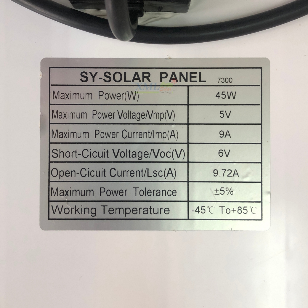 ไฟสปอตไลท์โซล่าเซลล์ 300W SLIM (แสง : เหลืองวอมไวท์)