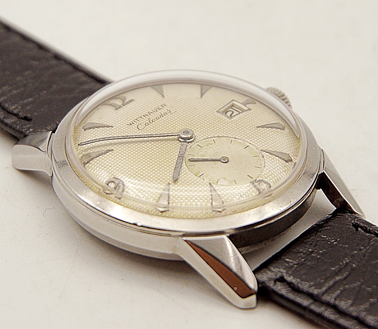 นาฬิกาเก่า WITTNAUER BY LONGINES ไขลานสองเข็มครึ่ง