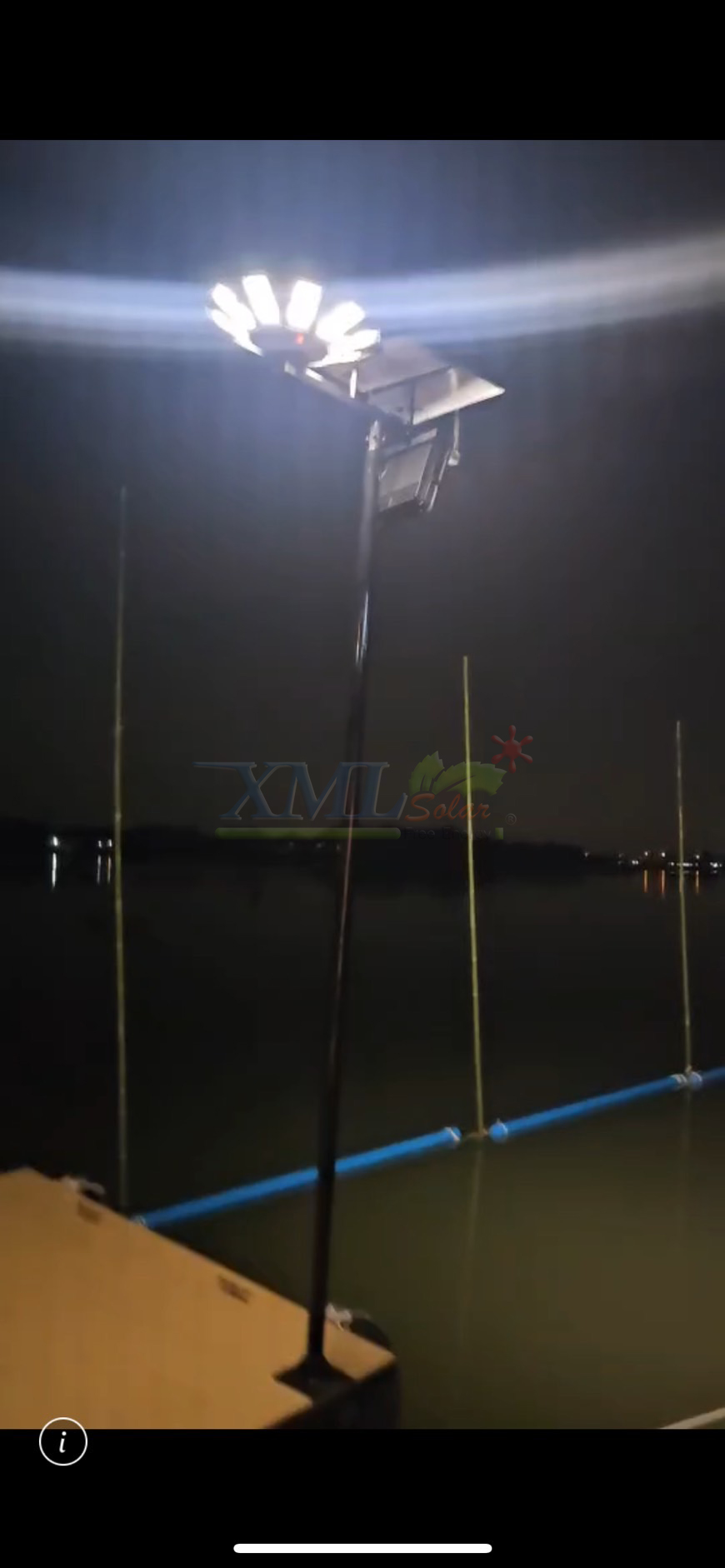 โคมไฟโซล่าเซลล์ UFO ทรงกลม (ขนาดใหญ่สุด 75 ซม.) (เปิดได้ 3 แสง) รุ่น MD-SLT38-500W