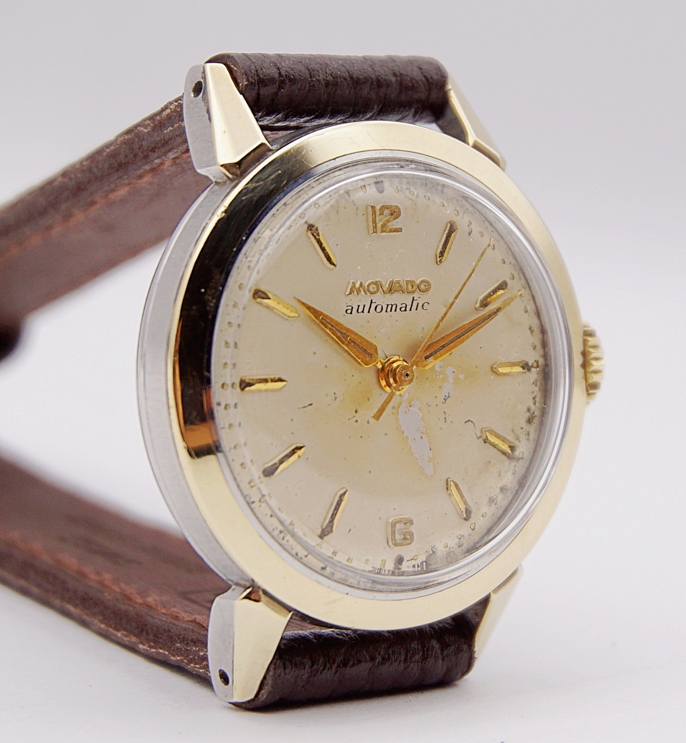 นาฬิกาเก่า MOVADO ออโตเมติกครึ่งรอบ