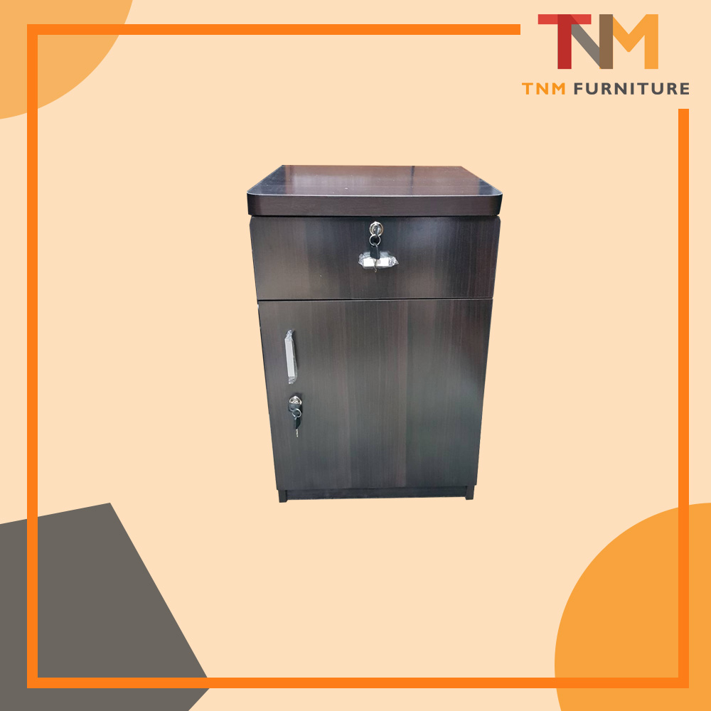 ตู้ลิ้นชักข้างเตียงเอนกประสงค์ 1บานเปิด มีกุญแจ