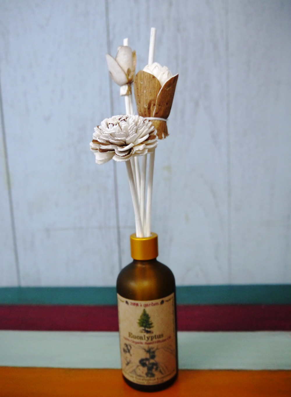 ก้านหวาย 3.5mm ยาว 10 นิ้ว 5 ก้าน +ดอกไม้