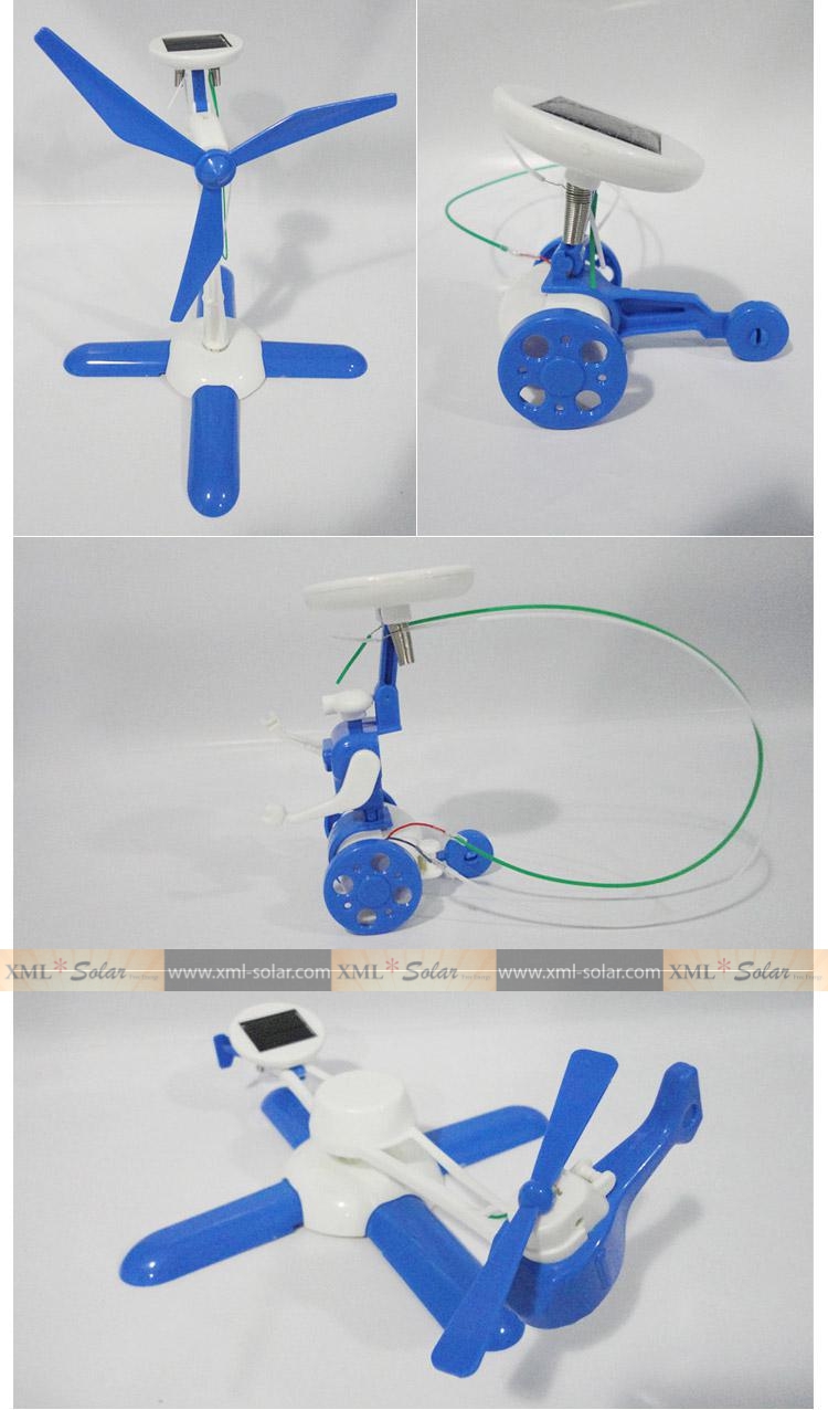 ของเล่นพลังงานแสงอาทิตย์ รุ่น 6-in-1 (สีฟ้า)